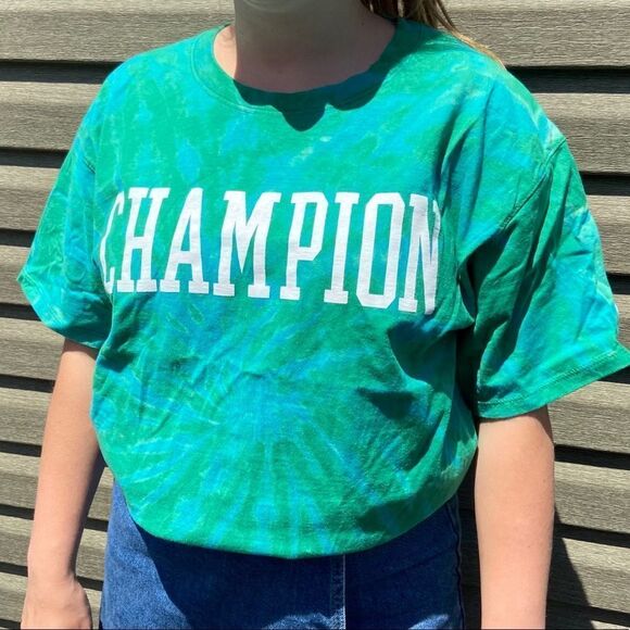 Champion custom reverse tie dye T-shirt - Picture 4 of 6